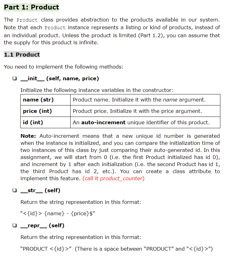 USE PYTHON3; DO NOT IMPORT ANY PACKAGES Please do all of part