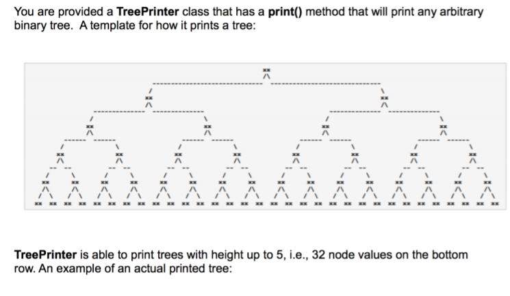 public class TreePrinter { private static final int MAX_LEVELS = 6; private