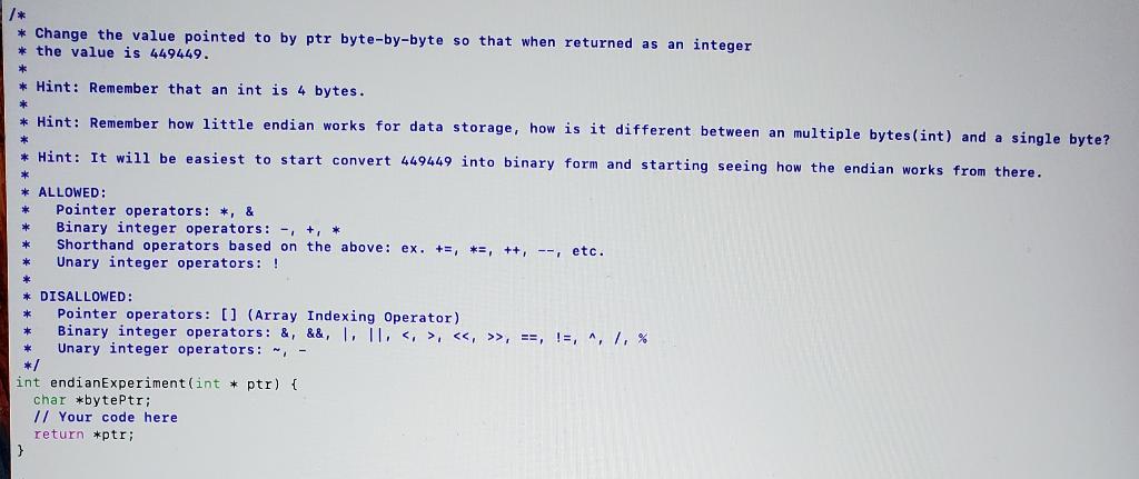  Explain your codes please * Change the value pointed to by
