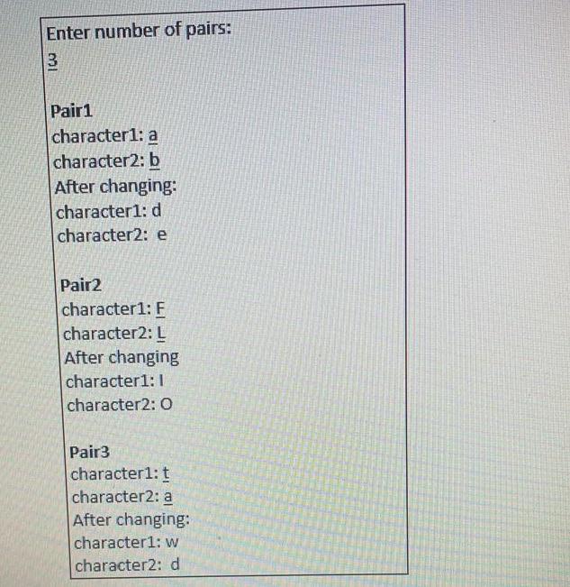 main (): calls change () function, where the actual value of the