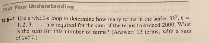  Use MATLAB Test Your Understanding 14.6-1 Use a while loop to