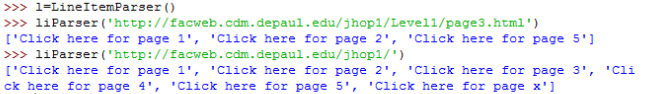 Python: NOTE: The list item tag () has an end item tag