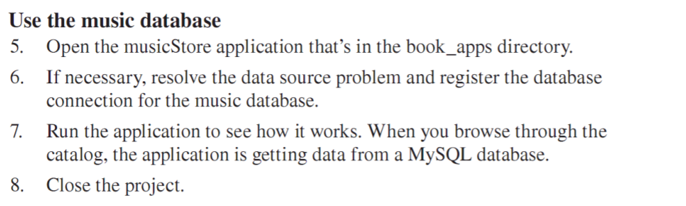has you run two of the web applications presented in this book