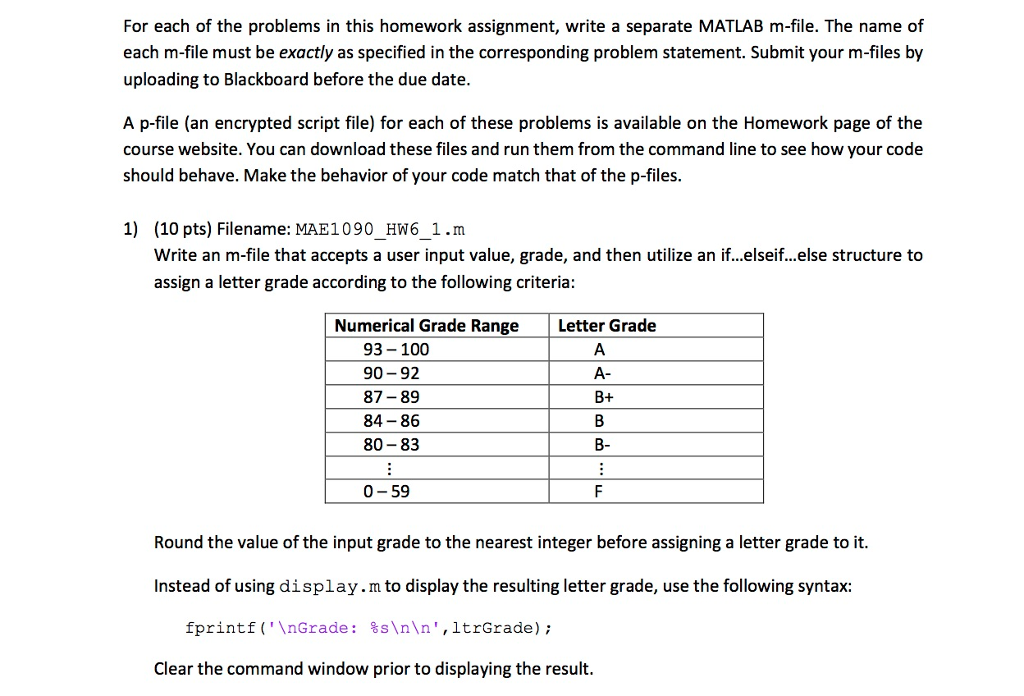For each of the problems in this homework assignment, write a