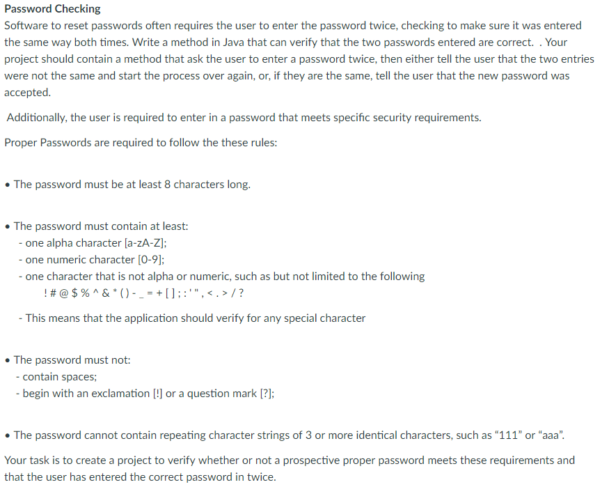  Password Checking Software to reset passwords often requires the user to