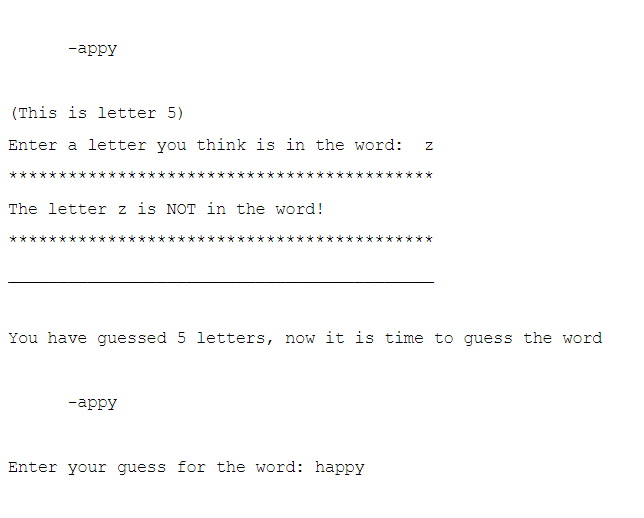 At the beginning of each game: . o solution array - start