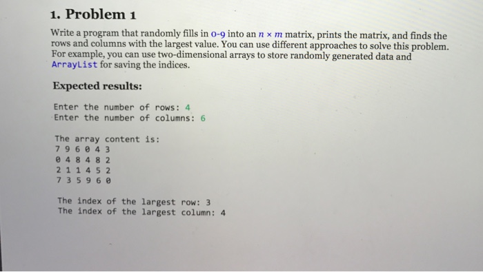  Write a program that randomly fills in 0-9 into an n