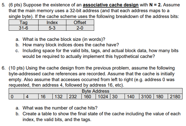 Please answer ALL PARTS: 1. (2 pts) For a 4KiB page, and
