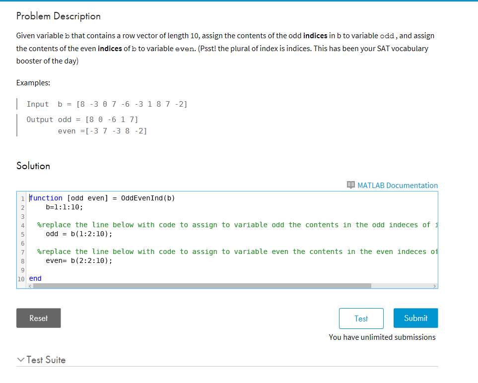  Use Matlab plz!!!!!!!!!!!!!!! Problem Description Given variable b that contains a