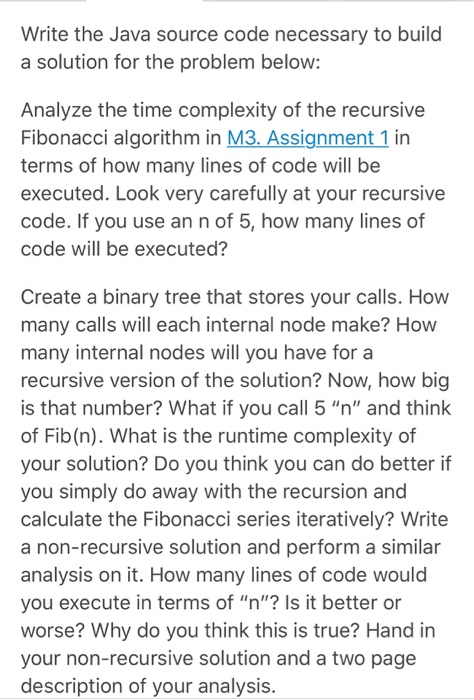  Assignment 3 > Write the Java source code necessary to build
