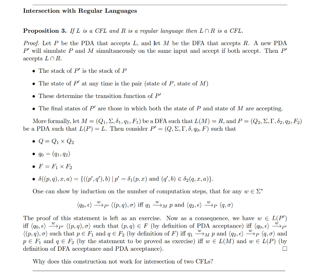 Consider the proof given below. Why does this construction not work for