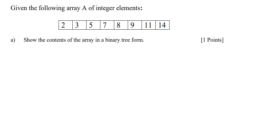 element of index 2, You can only use Maxheapify(), ExtractMax(),IncreaseKey(, BuildHeap(). Then