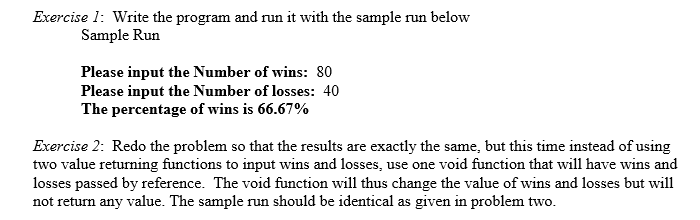 the number of wins and losses a baseball team acquired during a