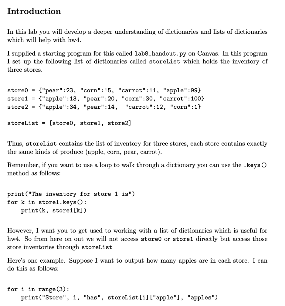  Introduction In this lab you will develop a deeper understanding of