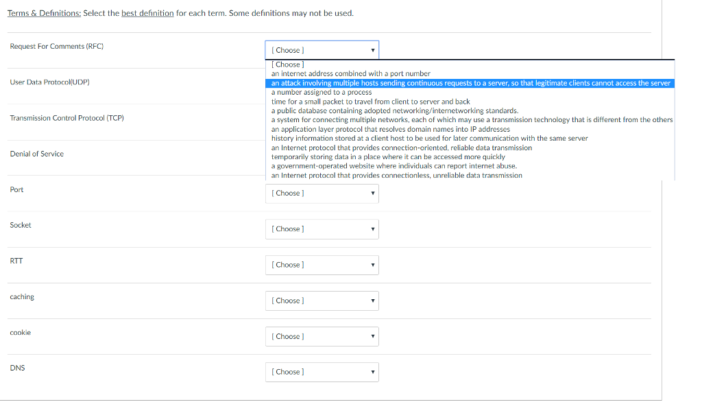 defhnitions may not be used. Attempt 1 Hour internet I Choose 1
