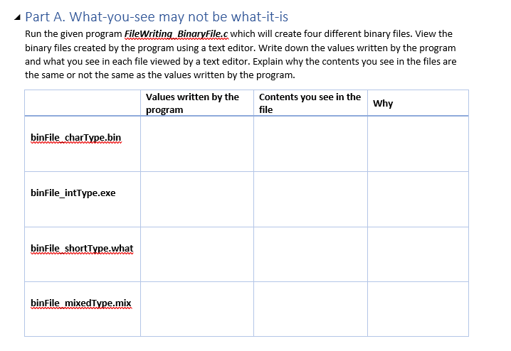 /* ============================================================================ Name : FileWriting_BinaryFile.c Author : Version : Copyright : Description