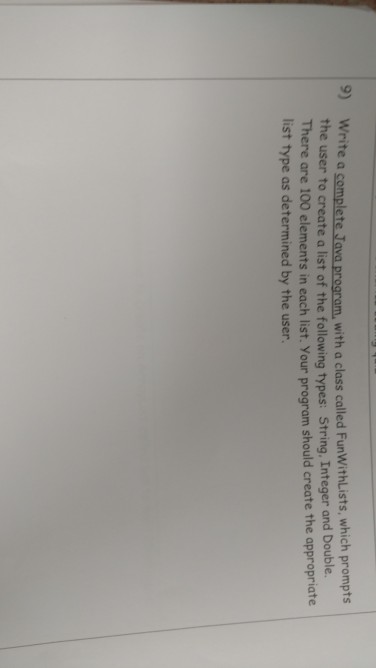  please help! thank you!! Write a complete Java program, with a