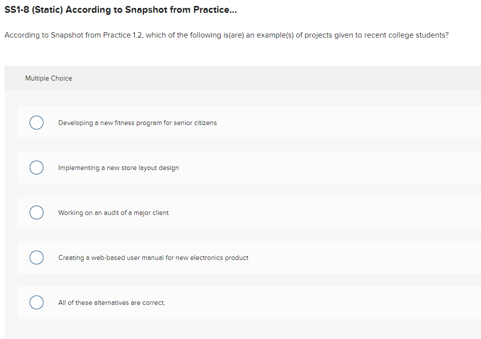  SS1-8(Static) According to Snapshot from Practice... According to Snapshot from Practice