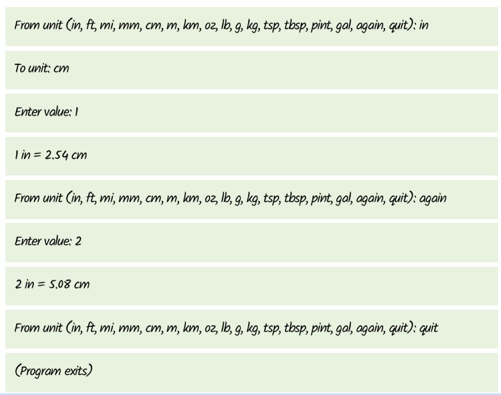  Complete the following program to implement the user interface of the