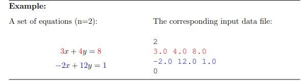 Write a program that can solve 2x2 and 3x3 systems of equations