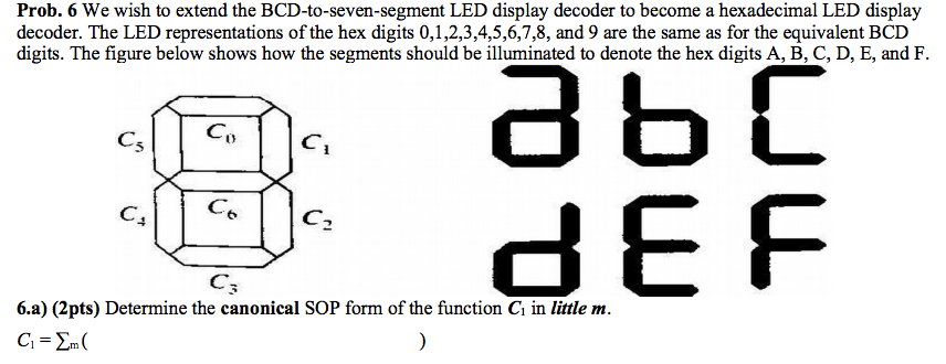We wish to extend the BCD-to-seven-segment LED display decoder to become