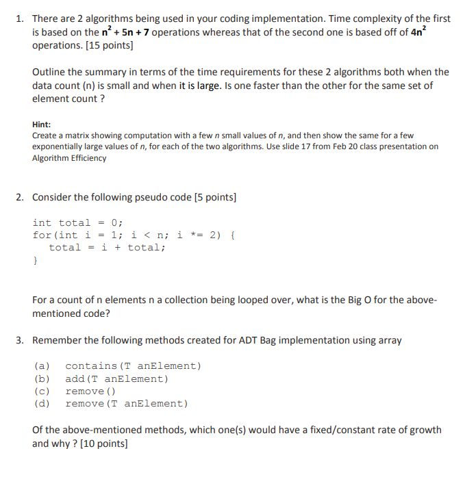 These are java related questions. Thank you. ArrayStringBag code: package stringbagarray; import