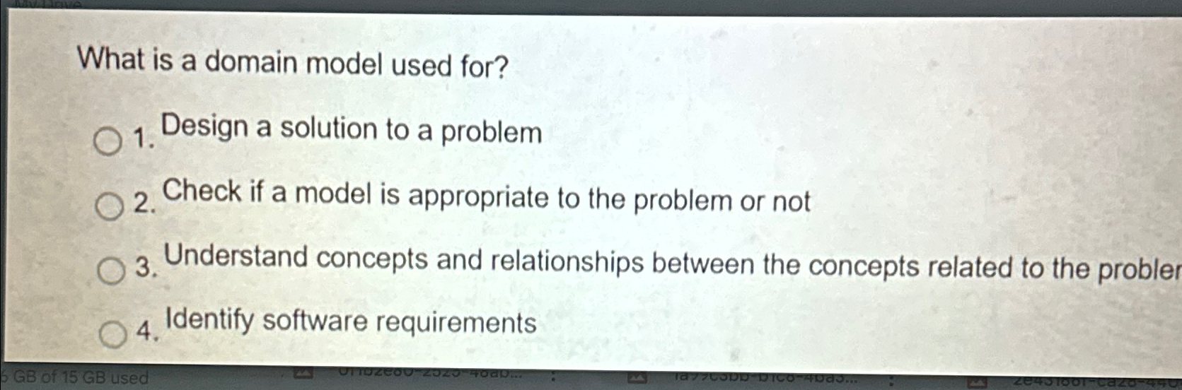  What is a domain model used for? Design a solution to