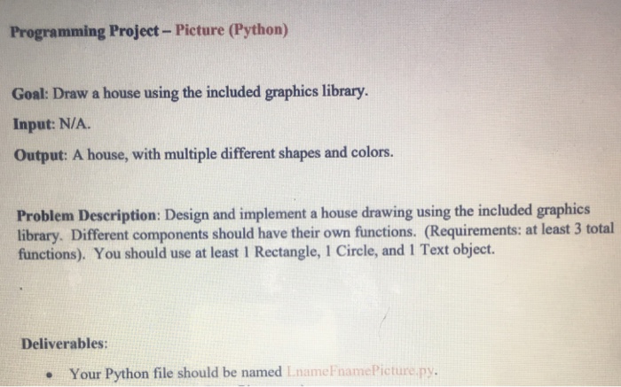  Can be any type of picture Drawn in Python Programming Project-Picture