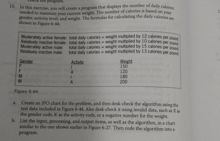  help please Cheek th program. 15. In this exercise, you will