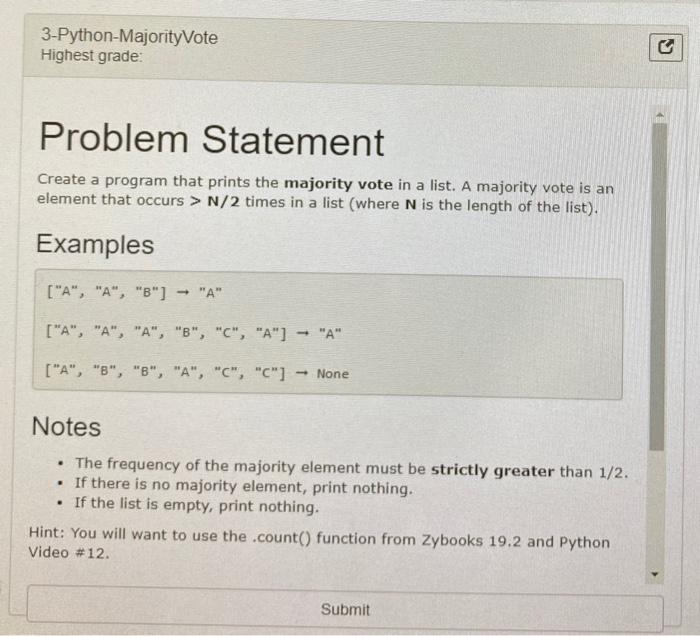 into one singular list. The first input is the size (N) of