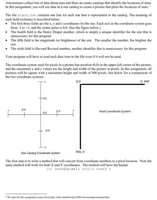  In java using StarLab.Jar file, stars.txt & constellations.txt complete the following