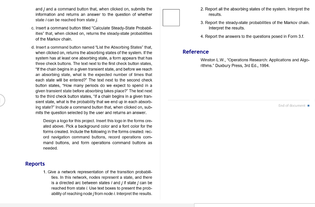 have been widely used to model stochastic pro Markov chains have been