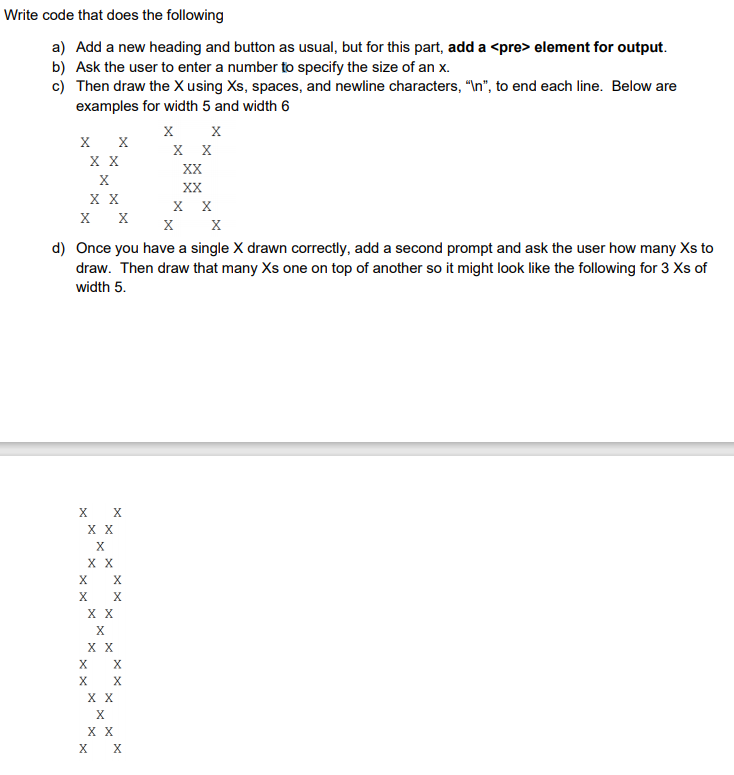 java script Write code that does the following a) Add a new