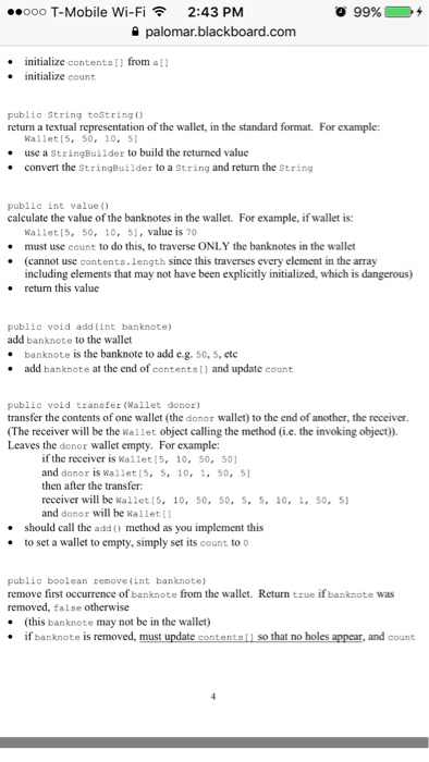 a class. Primitives and objects are passed as parameters to class methods.