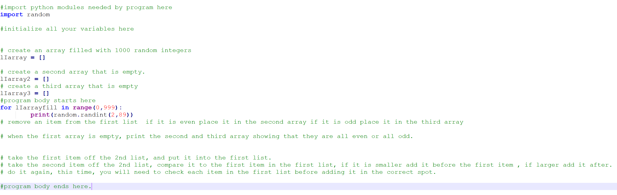 I have never learned python before and I did not understand what