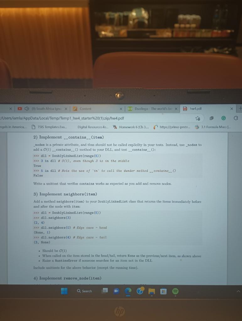 Mod 4 Homework - Enhanced DoublyLinkedList Hello, can you please show me