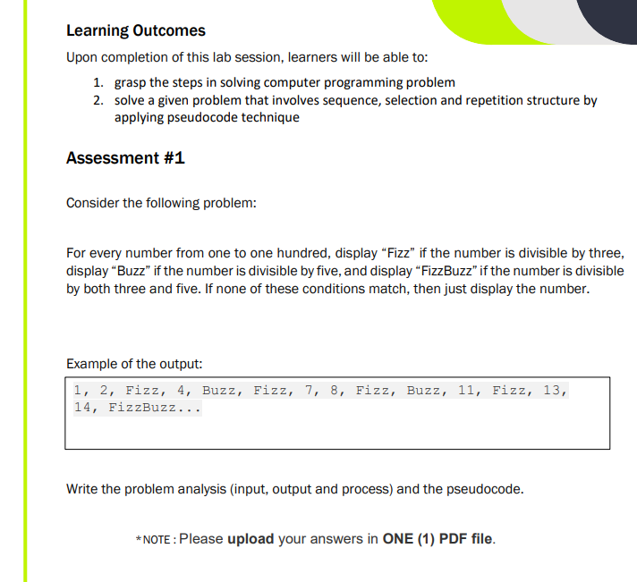 Learning Outcomes Upon completion of this lab session, learners will be