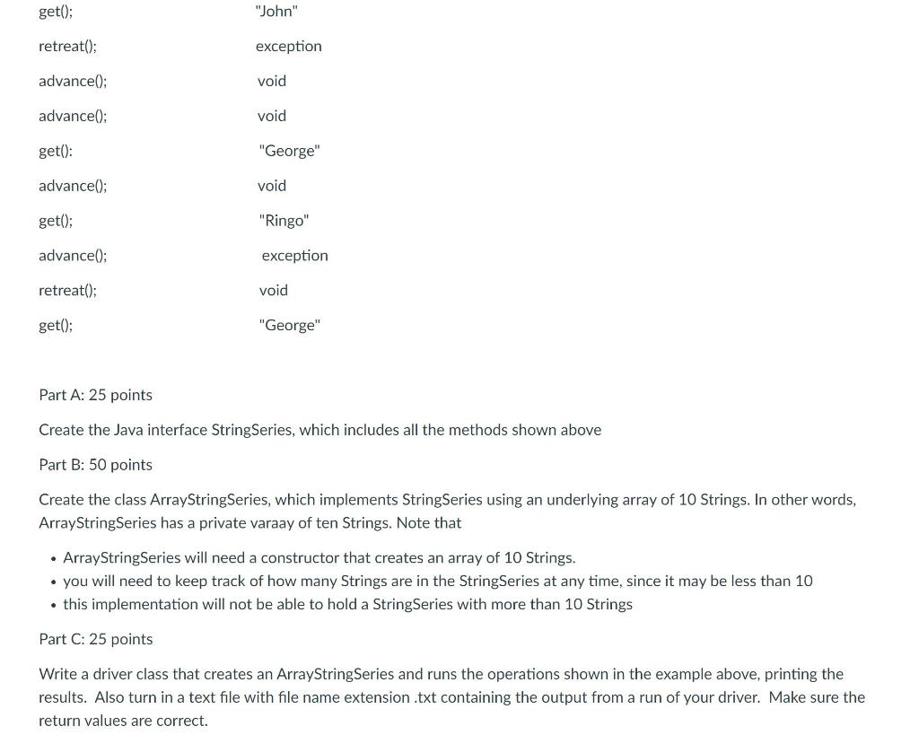 sequential order. String Series has a cursor which points to some String