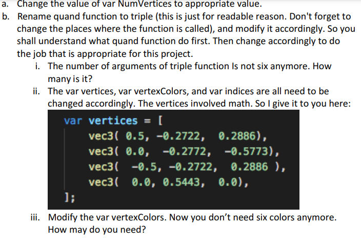 How do I modify this code so it uses vec3 instead