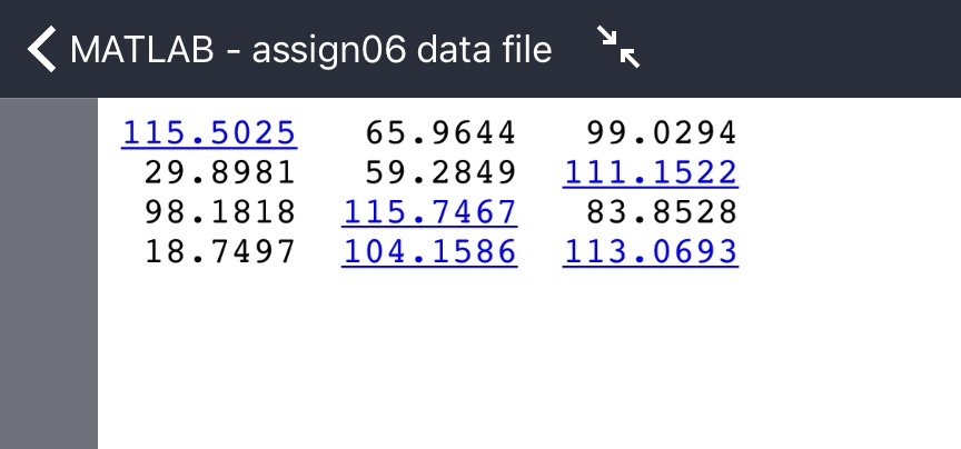 functions. You may reuse the variable names in your assign 07.m function
