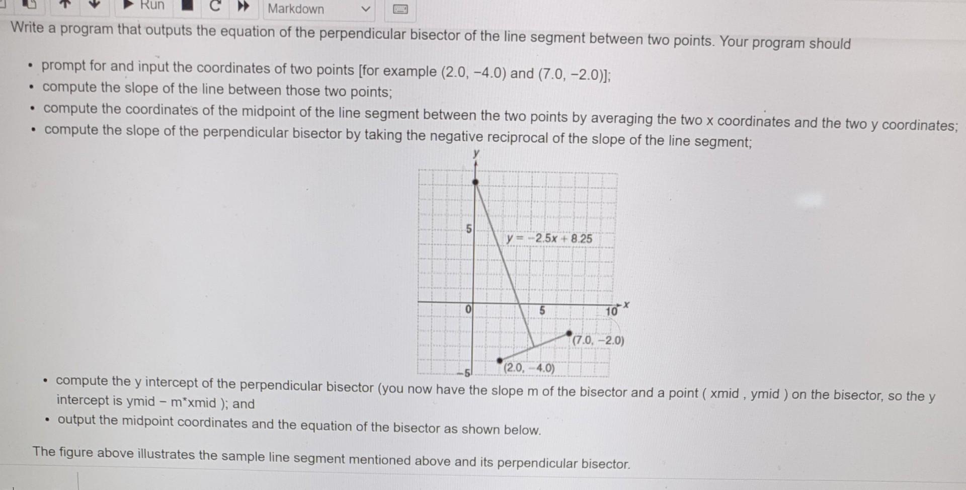  write the code using jupyter python Write a program that outputs