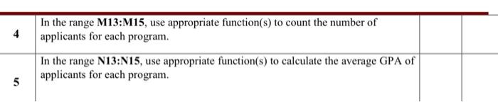 G2:G16, use appropriate function(s) to show Accepted for all 1 applicants who