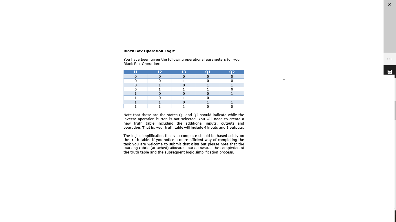 code will be placed. The Black Box takes 3 digital inputs (11,