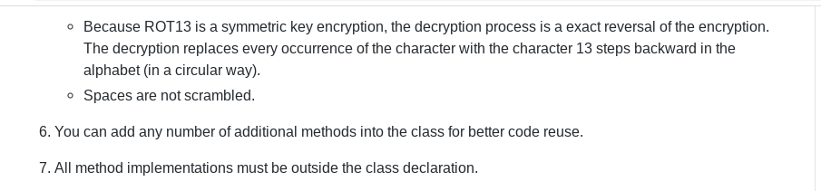 algorithm known as rot13, which rotates each character by 13 positions in