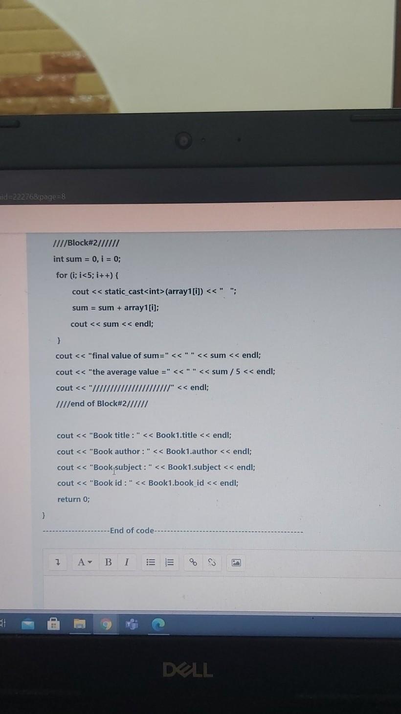 Note: Your new code must result in the same old code outputs.