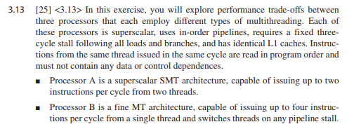  .13 251 In this exercise, you will explore performance trade-offs between