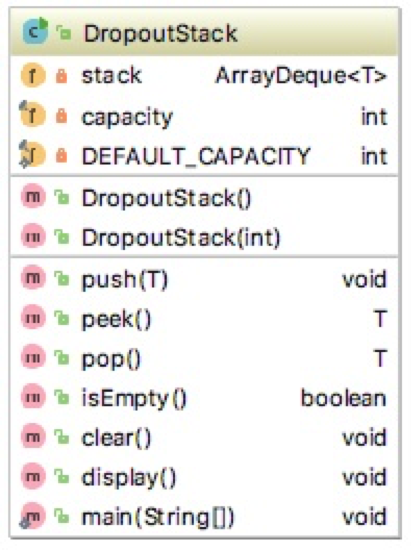 Application #1 Using ArrayDeque class from java.util write a program that implements