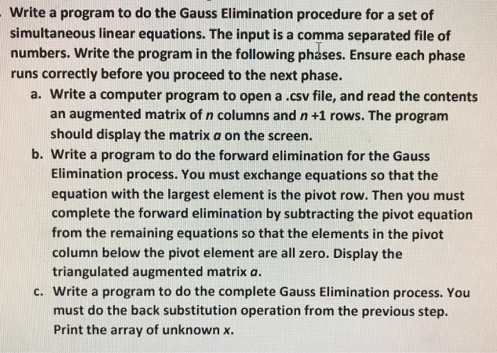  The program must be with Visual Basic consoleapp. Netcore Write a