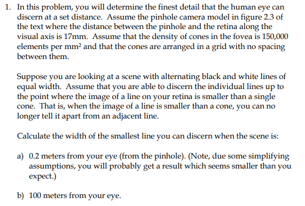 Digital image processing problem: Fig 2.3 In this problem, you will determine