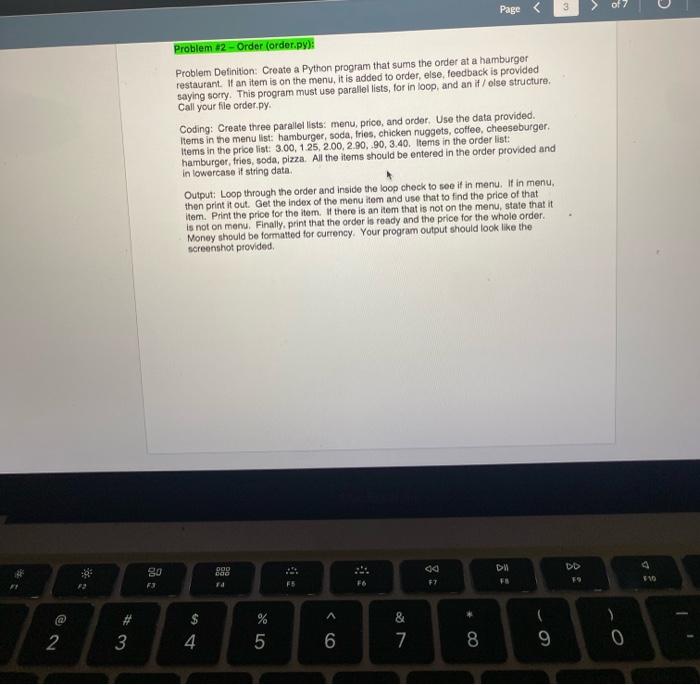 a hamburger restaurant. If an item is on the menu, it is